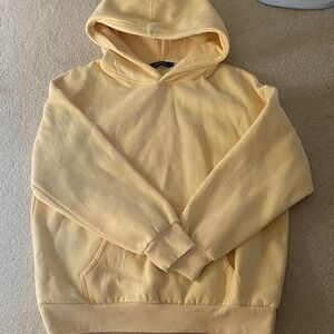 Women's Pale Yellow Hoodie Sweatshirt - Cozy Pullover